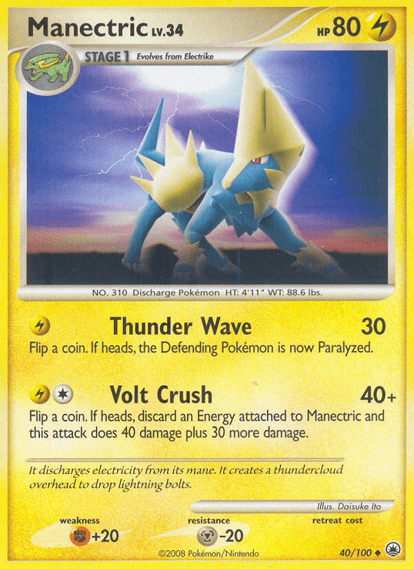 Manectric Pokémon card