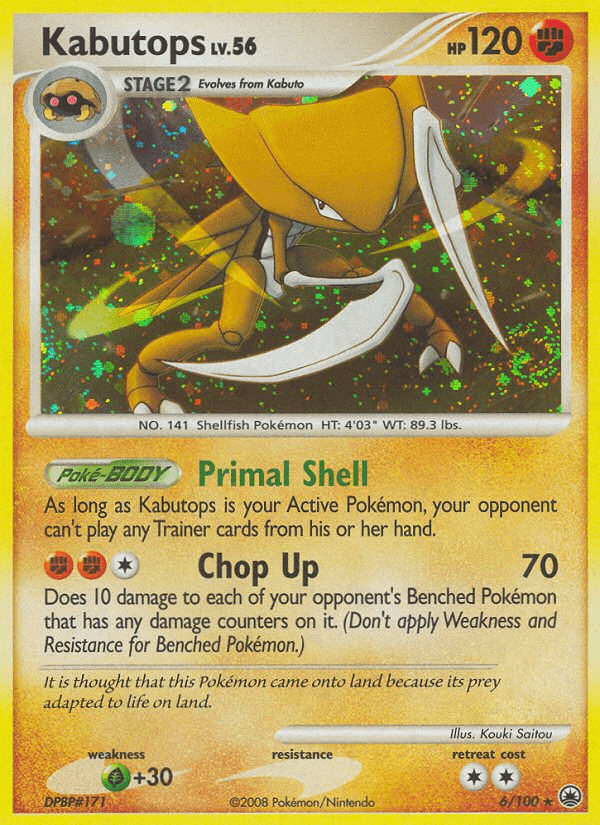 Kabutops Pokémon card