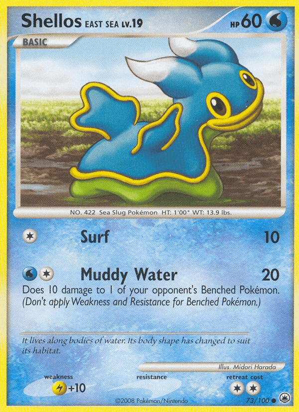 Shellos East Sea Pokémon card