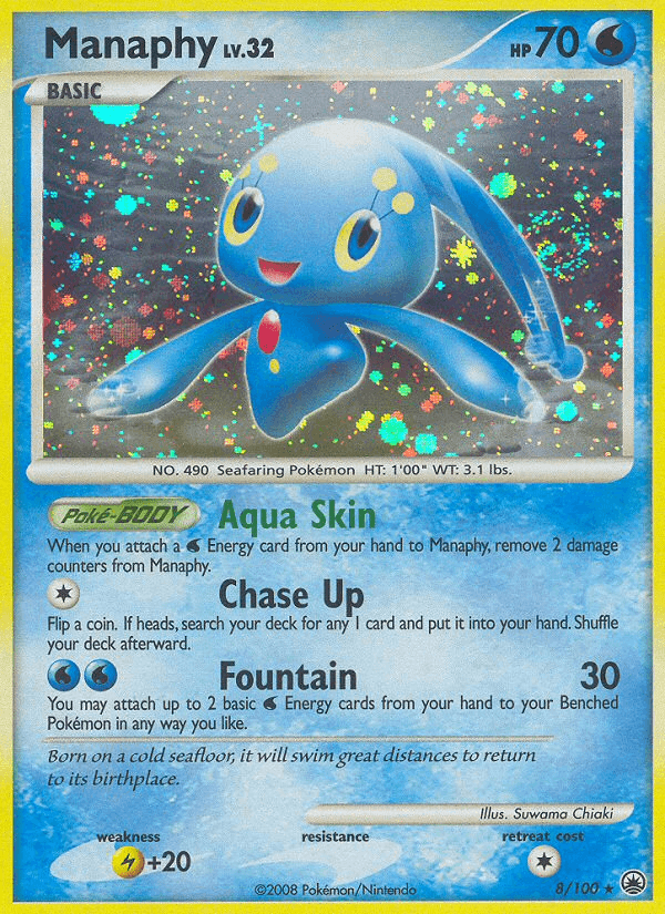 Manaphy Pokémon card