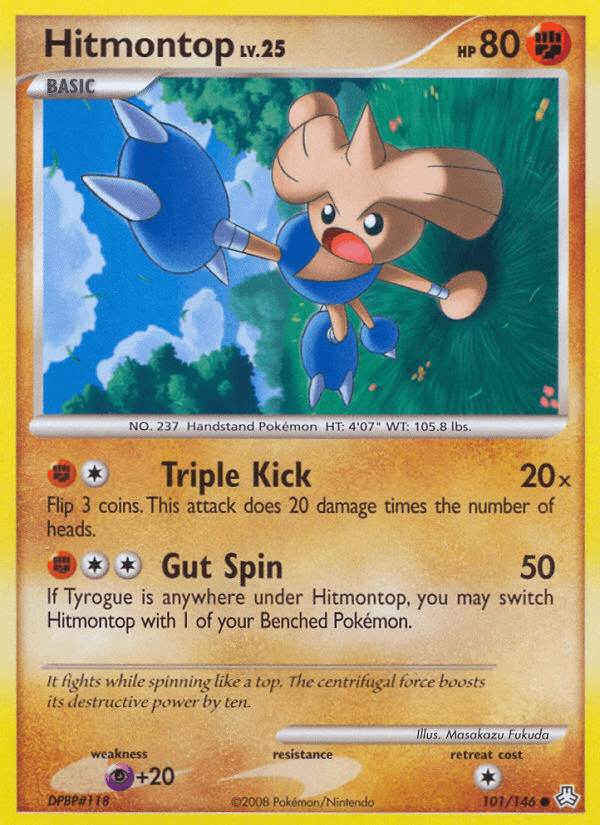 Hitmontop Pokémon card