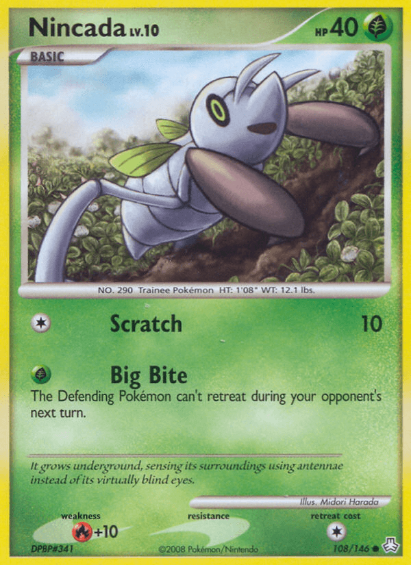 Nincada Pokémon card