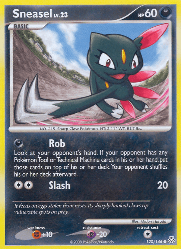 Sneasel Pokémon card