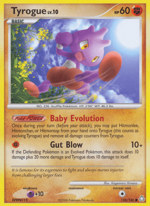 Tyrogue Pokémon card