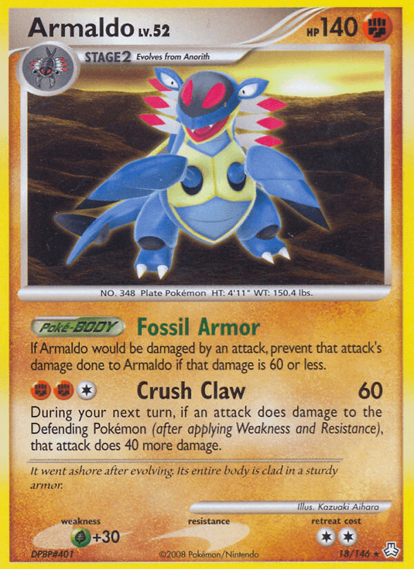 Armaldo Pokémon card