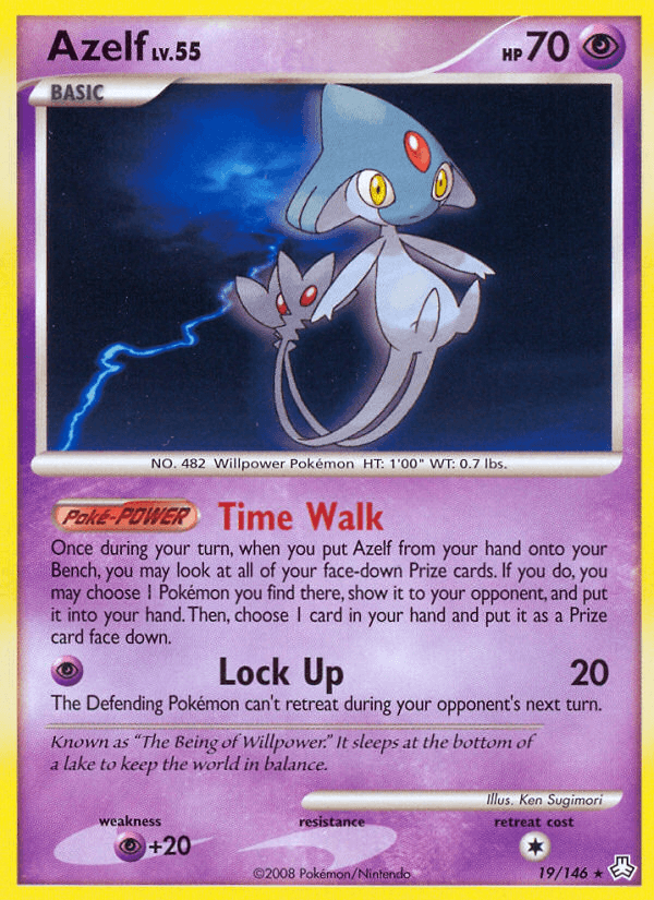 Azelf Pokémon card