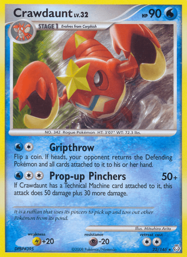 Crawdaunt Pokémon card
