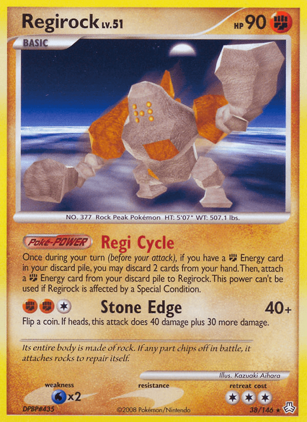 Regirock Pokémon card