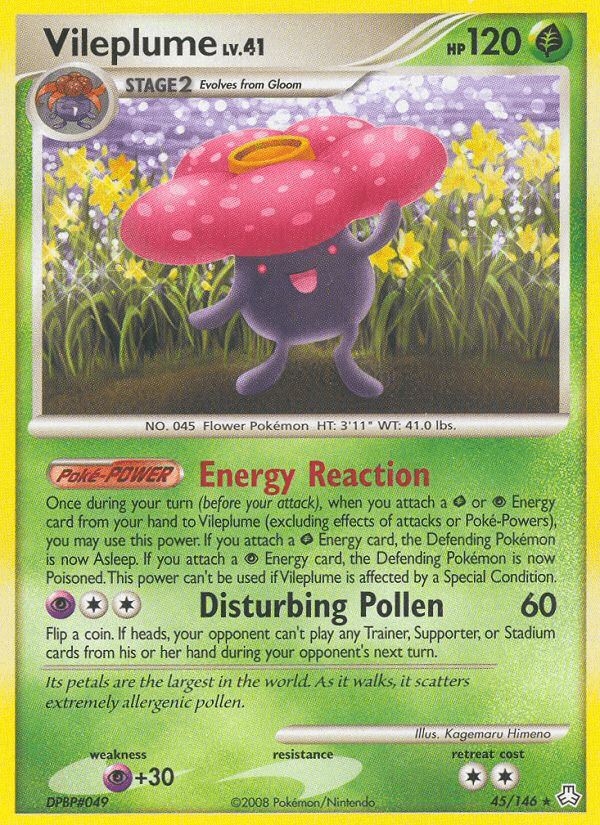 Vileplume Pokémon card