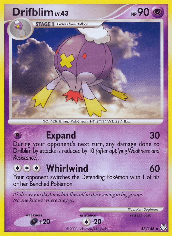 Drifblim Pokémon card