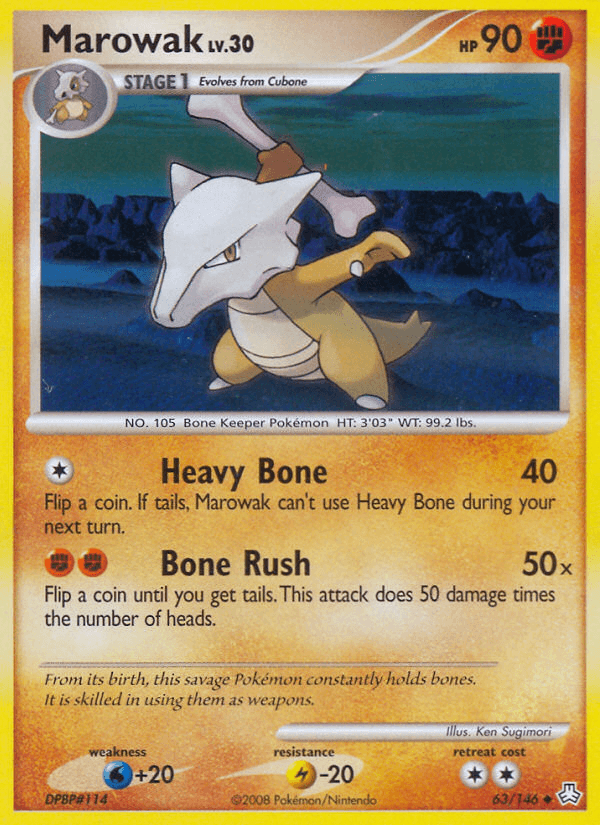 Marowak Pokémon card