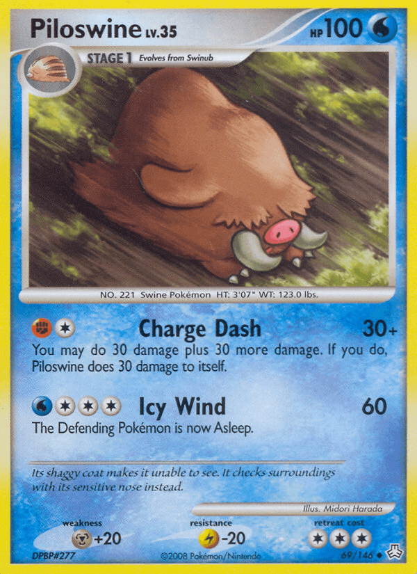 Piloswine Pokémon card