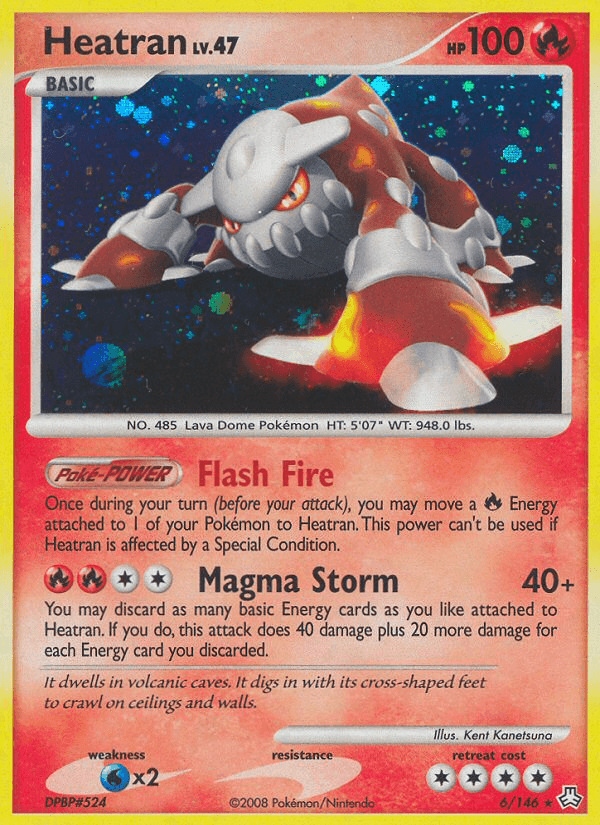 Heatran Pokémon card