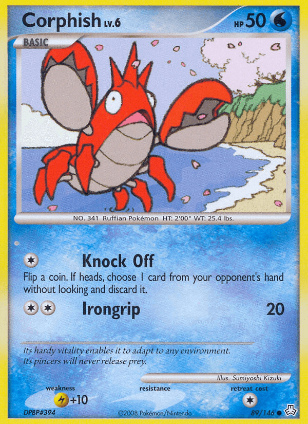 Corphish Pokémon card