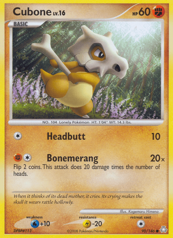 Cubone Pokémon card