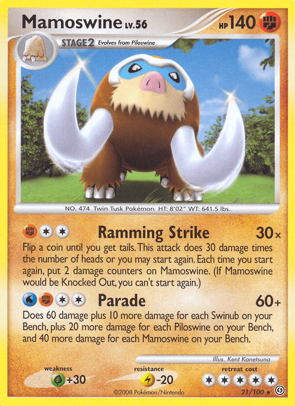 Mamoswine Pokémon card