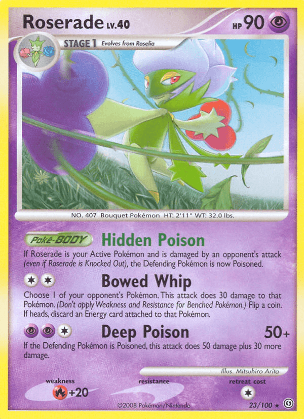 Roserade Pokémon card