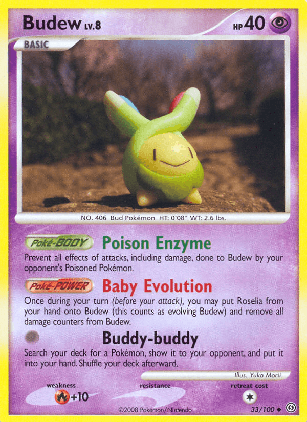 Budew Pokémon card