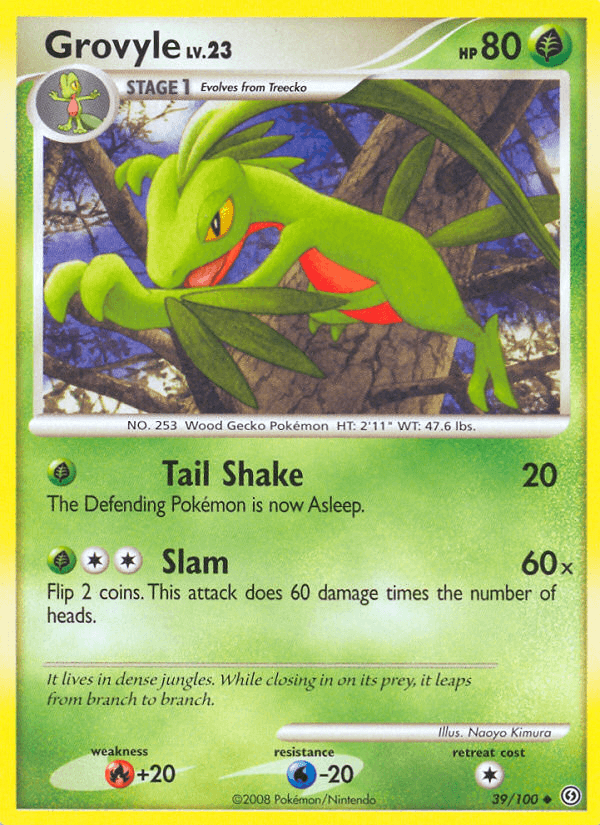 Grovyle Pokémon card