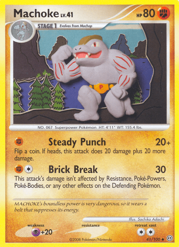 Machoke Pokémon card
