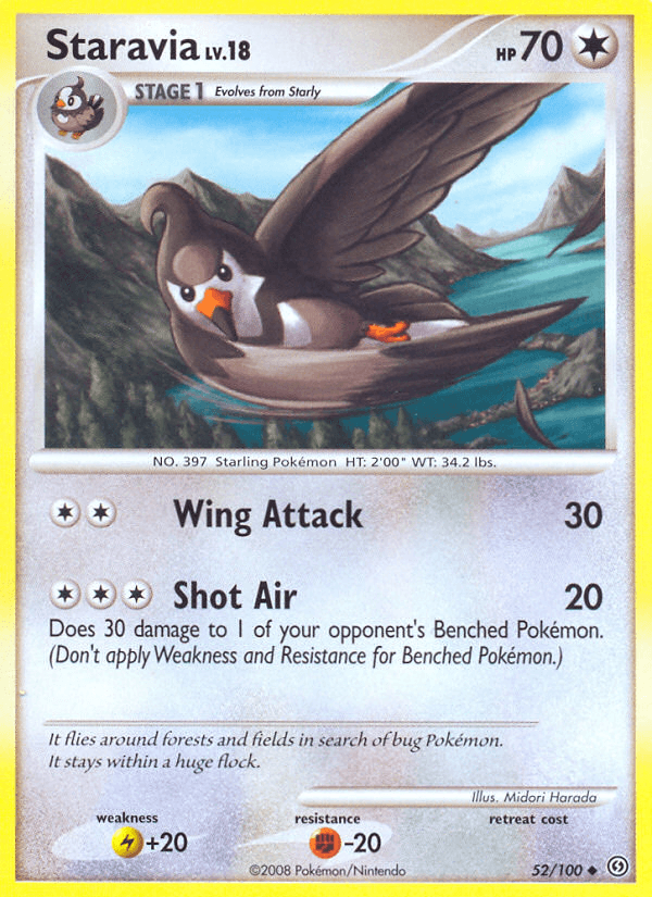 Staravia Pokémon card