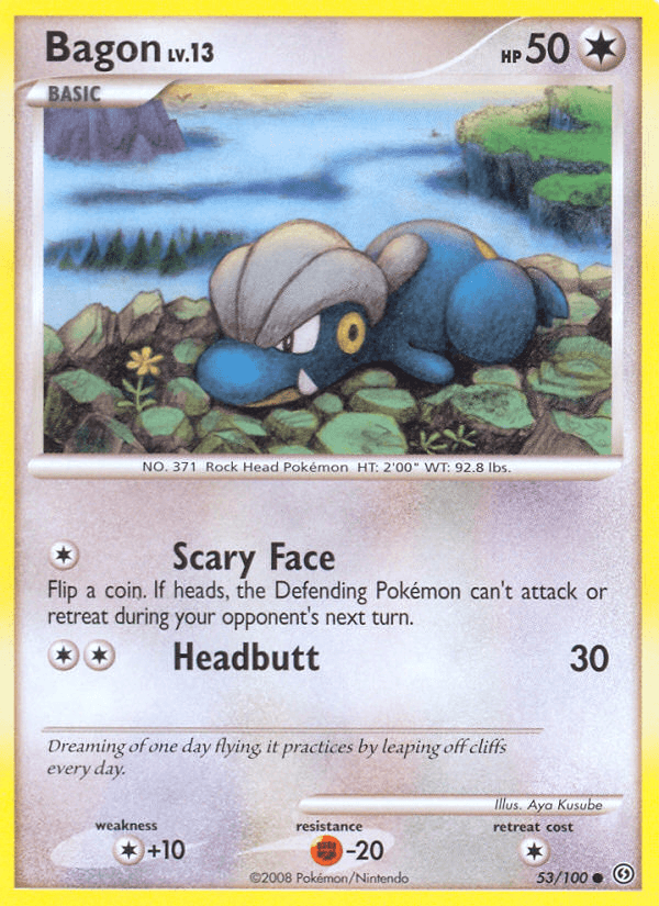 Bagon Pokémon card
