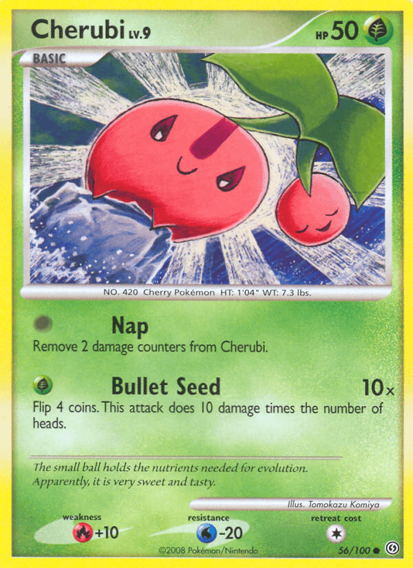 Cherubi Pokémon card