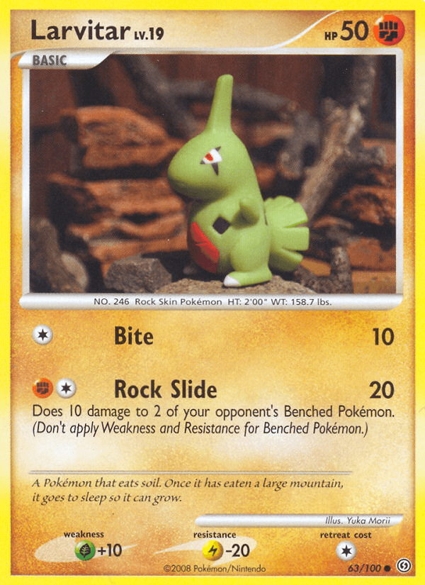 Larvitar Pokémon card