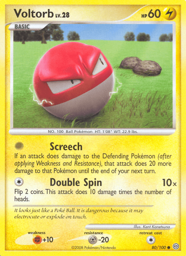Voltorb Pokémon card