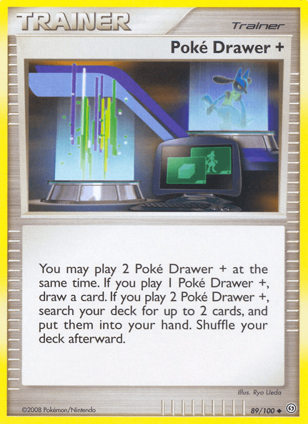 Poké Drawer + Pokémon card