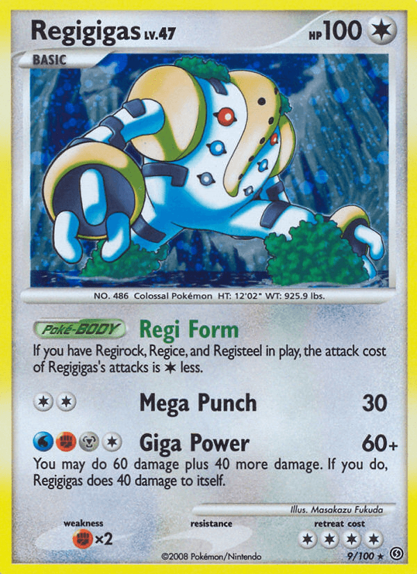 Regigigas Pokémon card