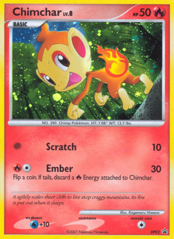Chimchar Pokémon card