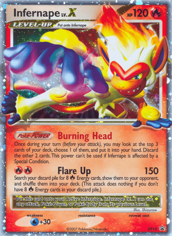 Infernape LV.X Pokémon card