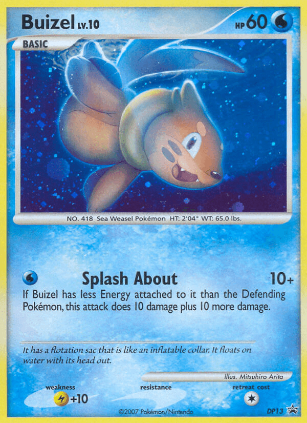 Buizel Pokémon card