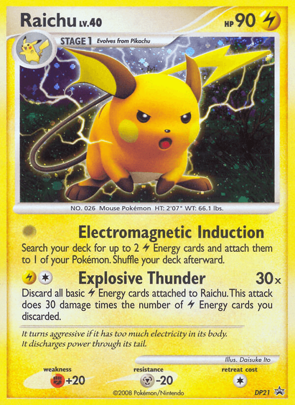 Raichu Pokémon card