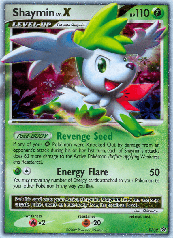 Shaymin LV.X Pokémon card