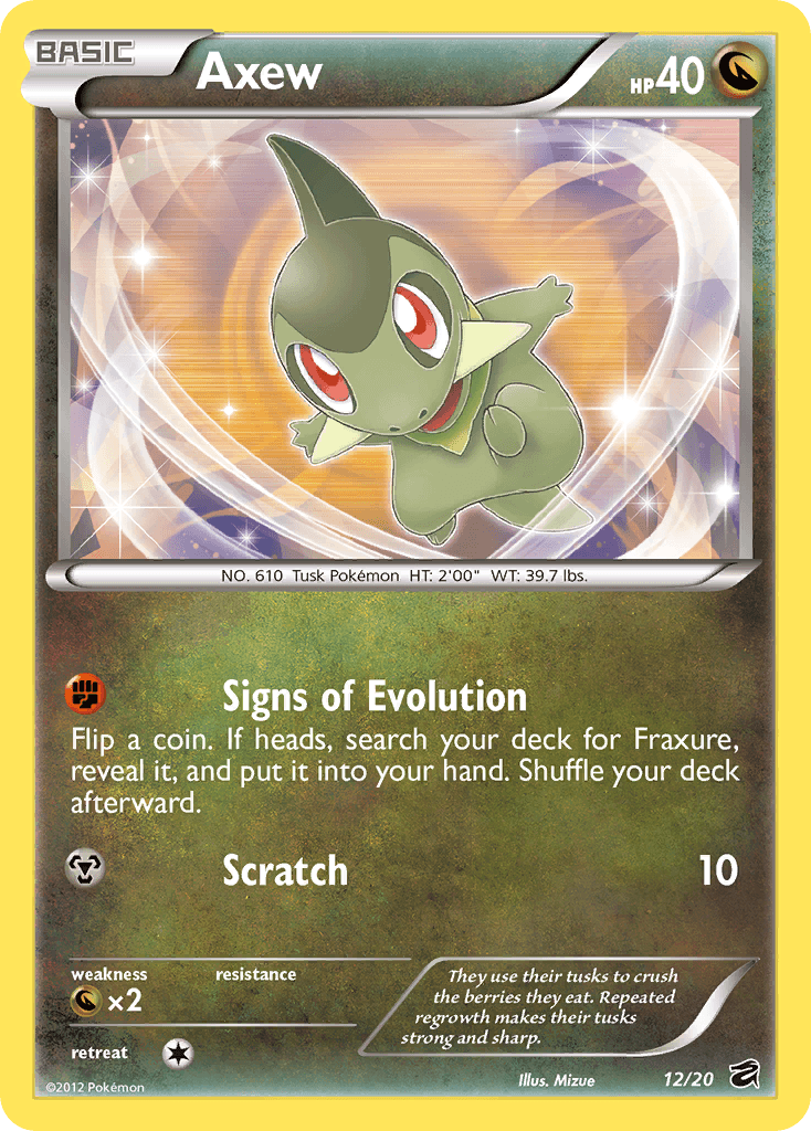 Axew Pokémon card