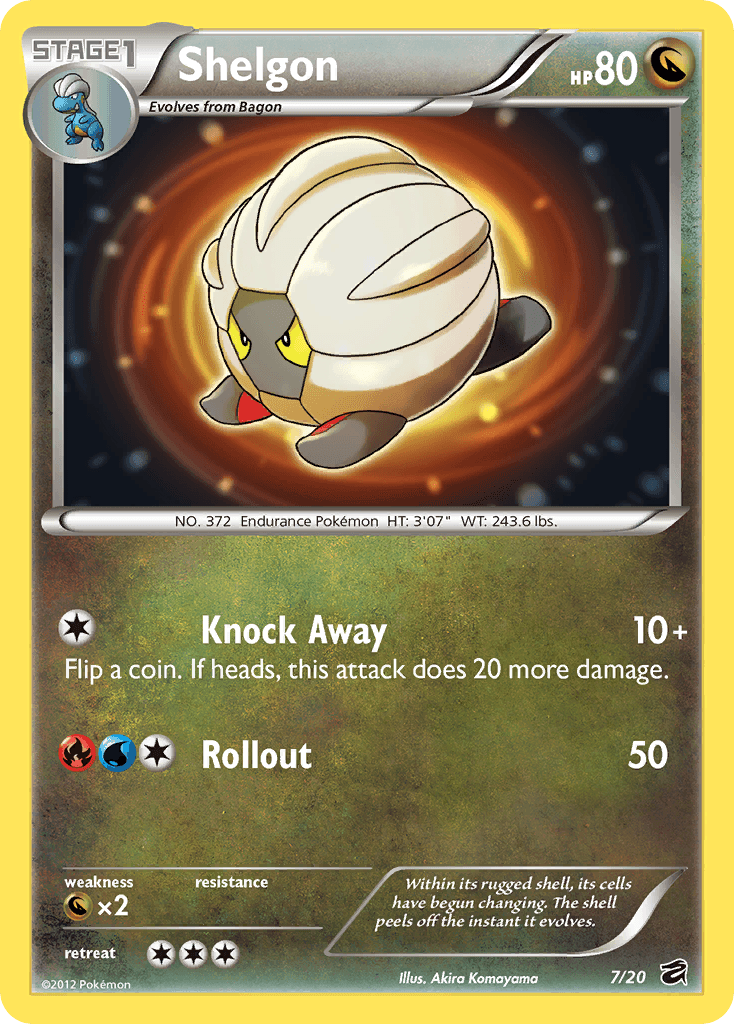 Shelgon Pokémon card