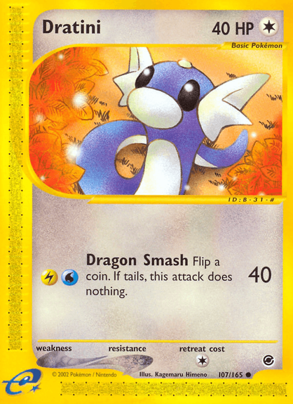Dratini Pokémon card