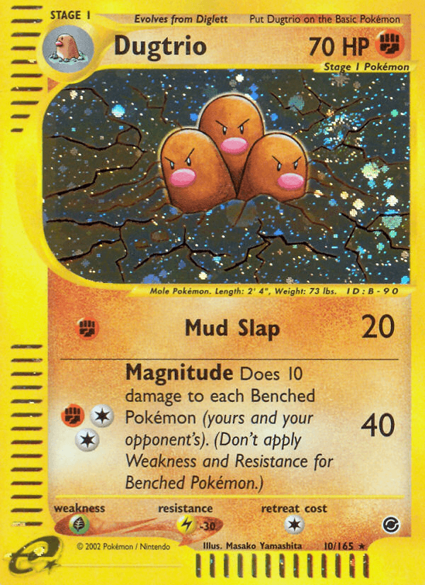 Dugtrio Pokémon card