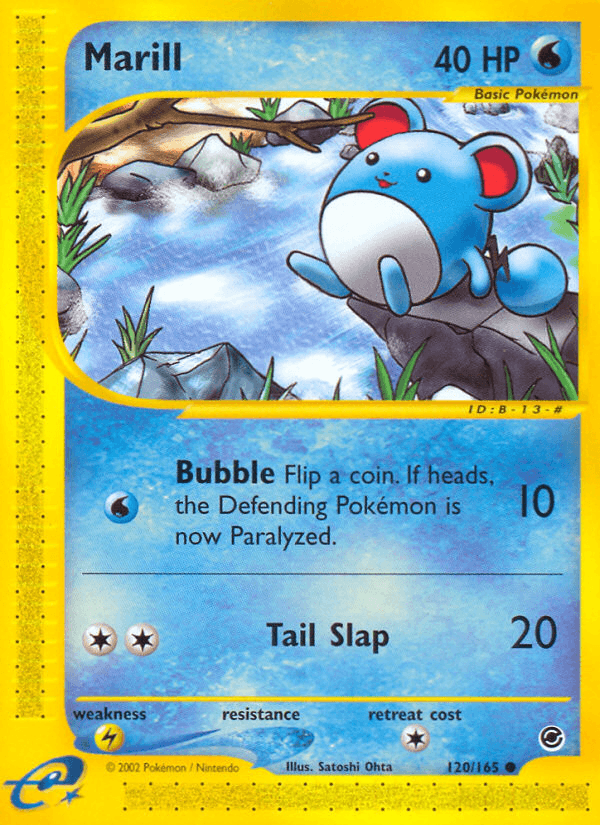 Marill Pokémon card