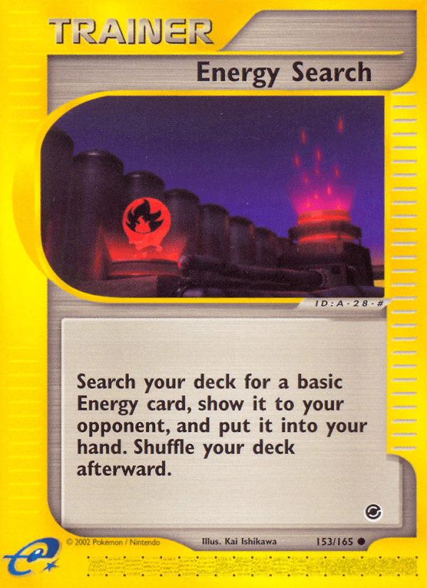 Energy Search Pokémon card