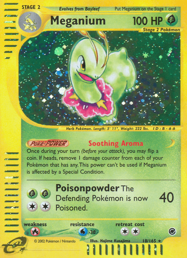 Meganium Pokémon card