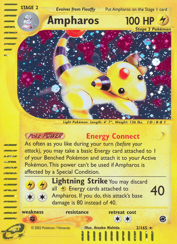Ampharos Pokémon card