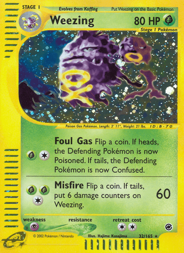 Weezing Pokémon card