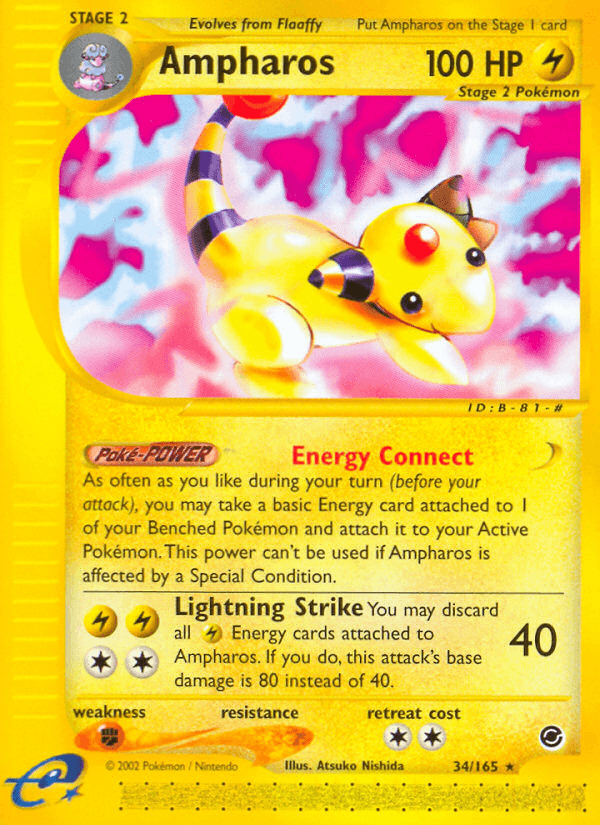 Ampharos Pokémon card