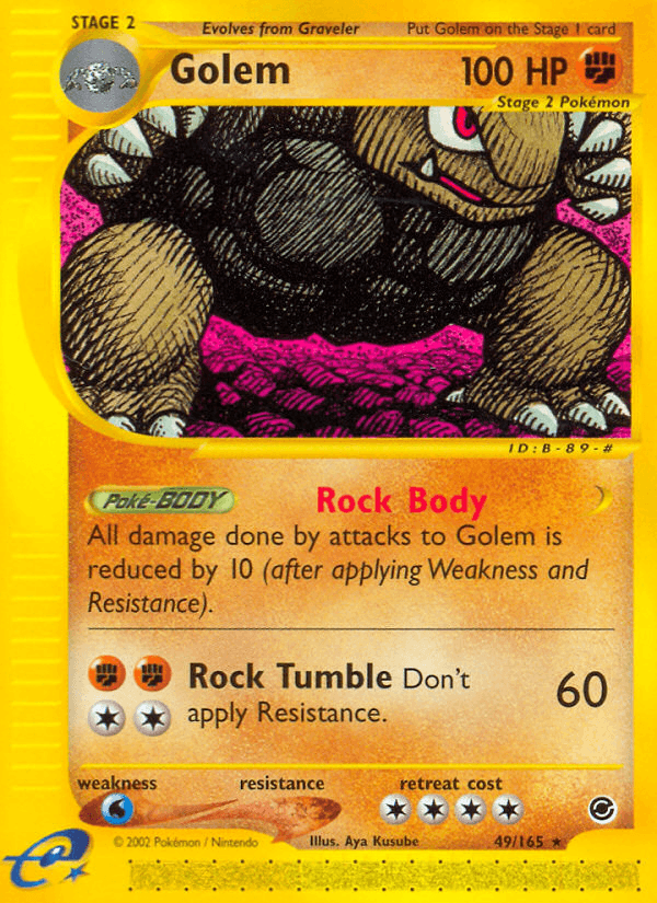 Golem Pokémon card
