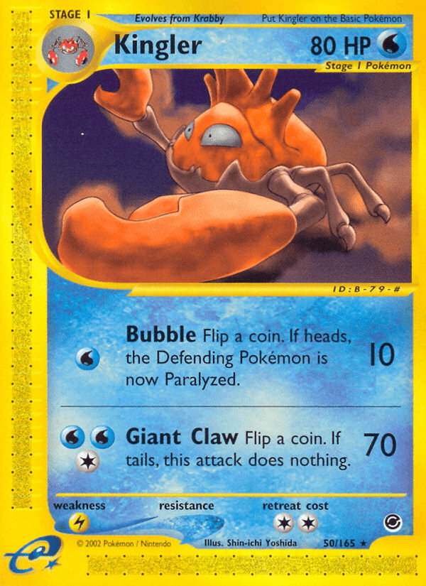 Kingler Pokémon card