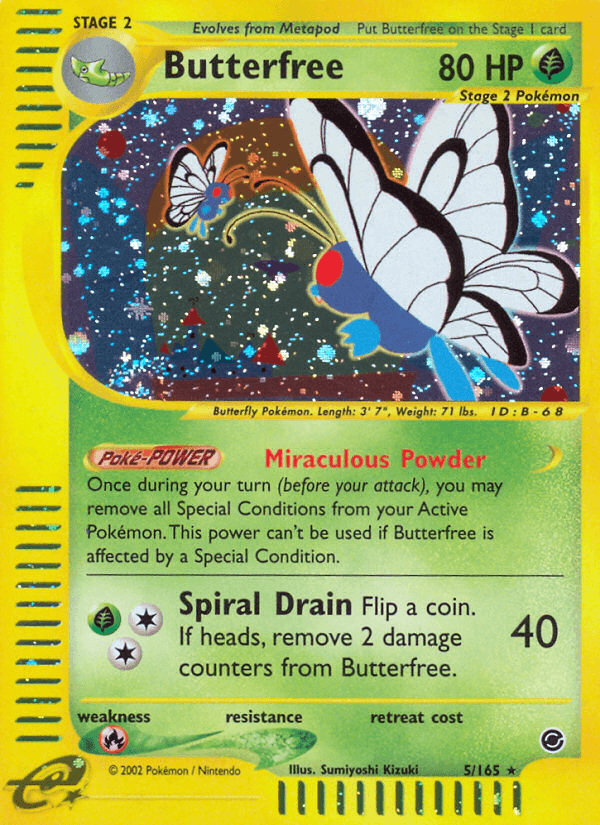 Butterfree Pokémon card