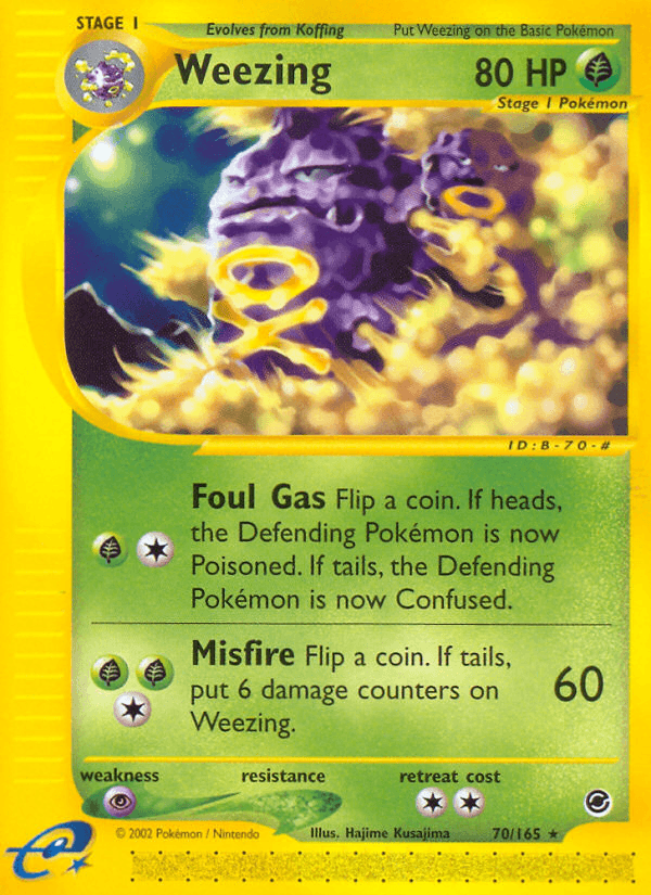 Weezing Pokémon card